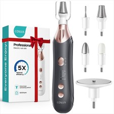 COSLUS Professional Manicure Pedicure Kit, 5-in-1 Electric Nail File Black  picture