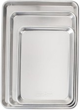 Nordic Ware Naturals 3 Piece Set - USA Made Aluminum Commercial Quality Sheet Pa picture