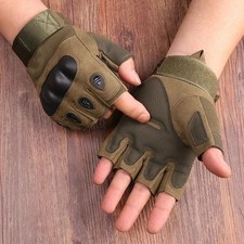 Tactical Fingerless Gloves for Men & Military Combat Shooting Half-Finger Gloves picture
