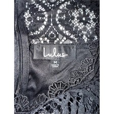 ✨ NWT Lulus Black Lace Dress — Size Medium ✨ picture