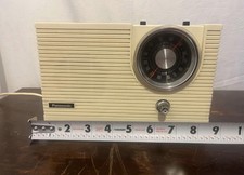 Mid-Century Panasonic Am/Fm Household Radio RE-6192 Off White WORKS Made Japan picture