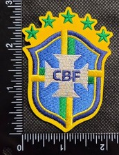 BRAZIL BRAZILIAN NATIONAL FOOTBALL SOCCER IRON ON EMBROIDERED PATCH picture