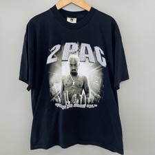 Vintage 2Pac Keep Ya Head Up Black Graphic T-Shirt XL Rap & Hip Hop Music Tee picture