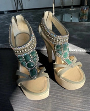 Giuseppe Zanotti Jewelled High Heel Sandals EU 39 picture