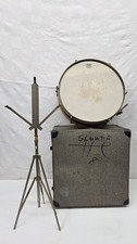 Vintage 1950s Kent 5x14 Snare Drum Kenmore NY Mahogany Case Stand Project picture