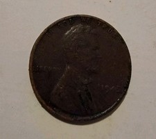 1945 Wheat Penny Error No Mint Mark Lincoln One Cent Liberty picture
