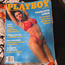 Vintage July 1993 Playboy Magazine featuring Charlotte Lewis on the cover. picture