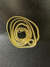 14K Yellow Gold Snake Chain Necklace 2.8mm 20in AU585 Lobster Clasp picture
