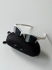 Oakley Half Jacket 1.0 Sunglasses – Pearl White / Silver Mirror Lens picture