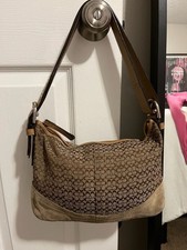 Coach Signature C Suede Trim Shoulder Bag picture