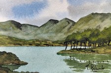 ORIGINAL WATERCOLOUR - Lough Derryclare, Ireland picture