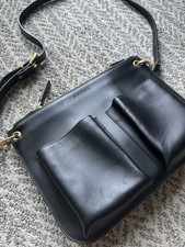 Marni Bandoleer Shoulder bag/ Crossbody Bag, Black, NWT, double pockets,  picture