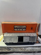 Lionel 6464-1 Western Pacific Silver Boxcar Blue Lettering w/ Original Box picture