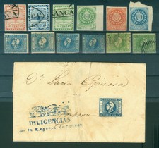ARGENTINA 1859-1860s Buenos Aires, Confederation, Liberty Head- FORGERY group picture