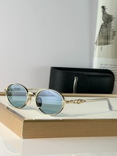 Chrome Hearts NIP SLIP I Vintage Gold Frame Blue Tint Lens picture
