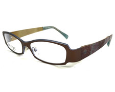 Jean Lafont Eyeglasses Frame BENGALE 582 Matte Brown Blue Floral 53-16-135 picture