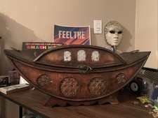 Vintage Handcraft Nautical Ship Artisan Wood Chest Metal Etch Folk Art eBay1/1🔥 picture