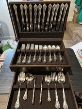66 Pc Gorham Anchor Essex Silverplate Set With Serving Set With Chest. Read picture