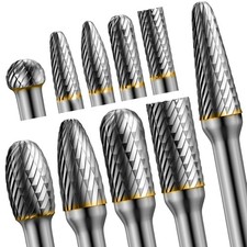10Pcs Die Grinder Bits W/ 1/4