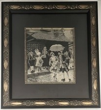 19th Embroidery Silk Tapestry French D.A. PEREZ Stevengraph Neyret Ferres picture