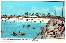 Clearwater Beach FL postcard FUN IN SUN & WATER AT CLEARWATER BEACH s/06 AU6268 picture