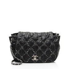 Chanel Lambskin Bubble Quilt Tweed Medium Flap Shoulder Bag picture