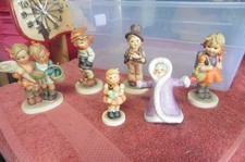 Vintage Goebel Hummel w Germany Lot of 6 some signed some crazing no cracks picture