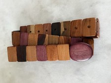 Vintage Wooden Belt for Women Beautiful Adjustable Size M-L Fun 70s Hippie Retro picture