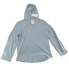 Vince Hoodie Slub Pullover S Blue NWT picture