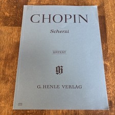 G. Henle Verlag Chopin Scherzi Urtext Sheet Music for Piano Classical NEAR MINT picture
