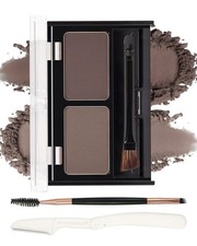 Eye Brow Powder Kit for Women,2 Colors Waterproof Eyebrow Powder Tinted Palet... picture