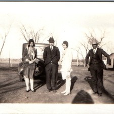 1930 Perry, OK Hedgcock Coll Grisham Abel Snapshot Photo Auto Fashion Flapper picture