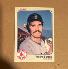 Fleer 1983 Fleer Wade Boggs RC Rookie Base Set Boston Red Sox #179 Card picture