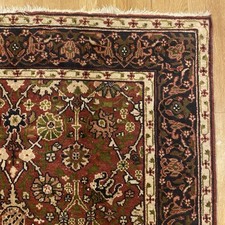 Vintage Rug 4' 1 x 6' 9 Red Hand Knotted Oriental Rug picture