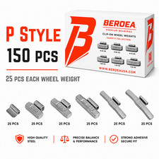 ASSORTMENT CLIP-ON WHEEL WEIGHT BALANCE P 0.25 0.50 0.75 1.0 1.25 1.5 oz  150Pcs picture