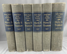 6 Public Papers of the Presidents Books Harry S Truman 1947 48 49 50 51 1952/53 picture