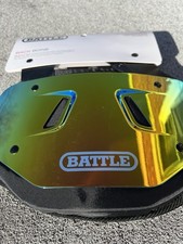 Battle Sports Prism Chrome Protective Football Back Plate - Red/Orange picture