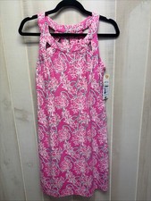 Lulu B Size XXS Open Back Dress Spx4501 Upf50 Nylon spandex Pink Rope Coral picture