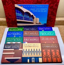 BOOK FRANK LLOYD WRIGHT BOOK s (13) COMPLETE MINI SET & 1 LRG BOOK ALL VGC picture