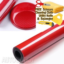 7D Premium Super Gloss Carbon Fiber Vinyl Film Wrap Bubble Free Air Release 6D picture