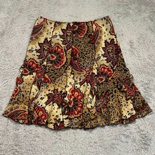 Vintage Drama Skirt Women's 4 Paisley Leopard Beaded Mini Y2K Whimsigoth picture