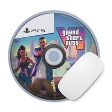 GTA VI Disc - Playstati Round Mouse Pad - The Only GTA 6 