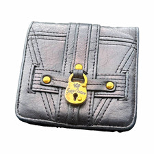 Rare juicy couture vintage wallet black gold lock 2000s picture