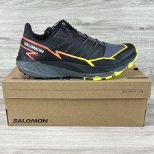 Salomon Thundercross Men's Sz 10.5 Trail Running Shoe Black Yellow Orange 472954 picture