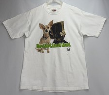 Vintage 1998 Taco Bell Chihuahua Godzilla T-Shirt Large Movie Promo 90s picture