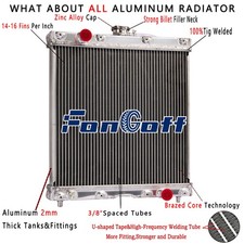 Upgrade 3 Row Radiator For John Deere Model 3120/3203 Compact Tractor.#1406-6333 picture