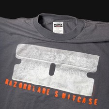 Vintage 1996 Bush Razorblade Suitcase Band Tee Gray T-Shirt Size XL picture