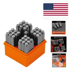 Durable 37-Piece Letter & Number Stamp Set with Star Symbol for Jewelry Crafting picture
