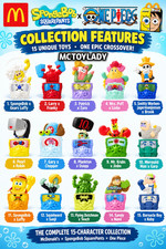 2026 McDonald's Happy Meal SpongeBob x One Piece Singles or Sets Shipping Now picture