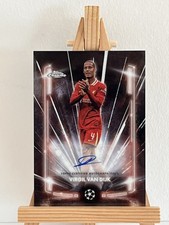 2024-25 Topps Chrome UCC - Black Lazer Autograph Virgil Van Dijk picture